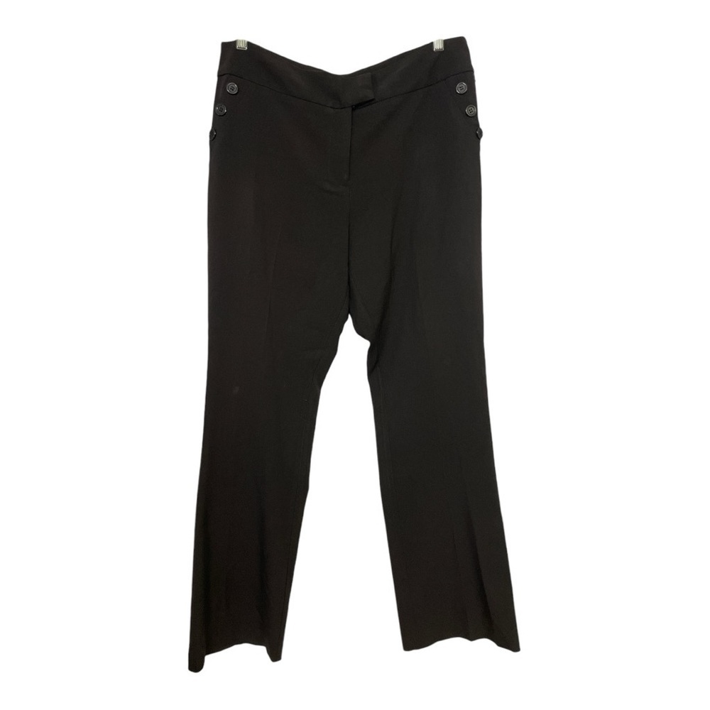 Alex & Olivia black dress pants, office, business casual wide leg pants size 12